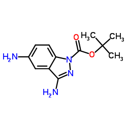 tert-butyl 3,5-diamino-1H-indazole-1-carboxylate Structure