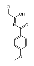 N-(2-氯乙酰基)-4-甲氧基苯甲酰胺结构式