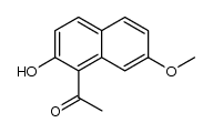 1-acetyl-2-hydroxy-7-methoxynaphthalene结构式