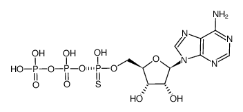 Adenosine-5''-O-(1-thiotriphosphoric acid), Sp-isomer结构式