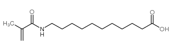 11-(甲基丙烯酰氨基)十一酸结构式