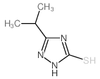 5-异丙基-4H-[1,2,4]噻唑-3-硫醇结构式