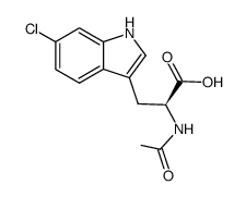 Nα-acetyl-6-chloro-L-tryptophan结构式