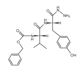 N-[N-[(benzyloxy)carbonyl]-L-valyl]-L-tyrosinohydrazide Structure