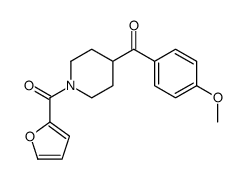 Piperidine, 1-(2-furanylcarbonyl)-4-(4-methoxybenzoyl)- (9CI)结构式
