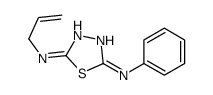 2-N-phenyl-5-N-prop-2-enyl-1,3,4-thiadiazole-2,5-diamine结构式