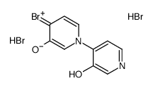 4-bromo-1-(3-hydroxypyridin-1-ium-4-yl)pyridin-1-ium-3-ol,dibromide Structure