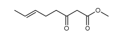(E)-methyl 3-oxo-6-octenoate Structure