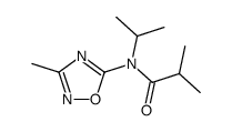N-isopropyl-N-(3-methyl-[1,2,4]oxadiazol-5-yl)-isobutyramide Structure