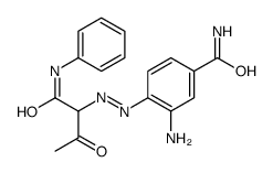 3-amino-4-[(1-anilino-1,3-dioxobutan-2-yl)diazenyl]benzamide结构式