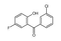 (3-chlorophenyl)-(5-fluoro-2-hydroxyphenyl)methanone结构式