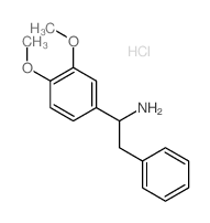 Benzeneethanamine, a-(3,4-dimethoxyphenyl)-,hydrochloride (9CI) Structure
