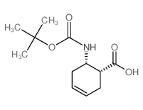 (1R,2s)-boc-2-氨基-4-环己烯羧酸结构式