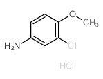 3-氯-4-甲氧基苯胺盐酸盐结构式
