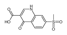 7-methylsulfonyl-4-oxo-1H-quinoline-3-carboxylic acid Structure