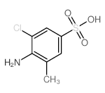 2-氨基-3-氯甲苯-5-磺酸结构式