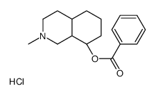 [(4aS,8aS)-2-methyl-1,2,3,4,4a,5,6,7,8,8a-decahydroisoquinolin-2-ium-8-yl] benzoate,chloride结构式