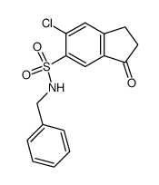6-benzylsulfamoyl-5-chloro-1-indanone Structure