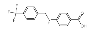 4-((4-(trifluoromethyl)benzyl)amino)benzoic acid Structure