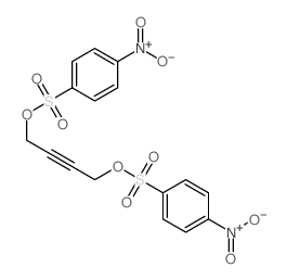 1-nitro-4-[4-(4-nitrophenyl)sulfonyloxybut-2-ynoxysulfonyl]benzene结构式