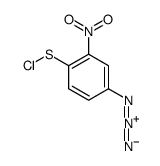 2-nitro-4-azidophenylsulfenyl chloride结构式