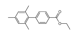 2',4',6'-trimethylbiphenyl-4-carboxylic acid ethyl ester structure