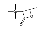 (3S,4S)-4-methyl-3-trimethylsilyloxetan-2-one Structure
