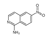 1-Isoquinolinamine, 6-nitro-结构式