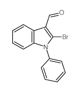 1H-Indole-3-carboxaldehyde,2-bromo-1-phenyl-结构式