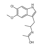 B-METHYL-6-CHLOROMELATONIN Structure
