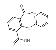 2-phenylsulfanylbenzene-1,3-dicarboxylic acid结构式
