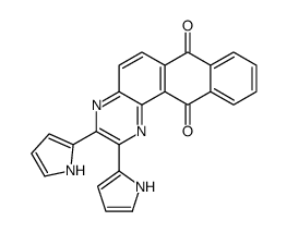 2,3-bis(1H-pyrrol-2-yl)naphtho[3,2-f]quinoxaline-7,12-dione结构式