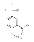 4-甲硫基-3-硝基三氟甲苯结构式