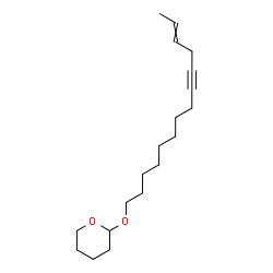 2-[(E)-tetradec-12-en-9-ynoxy]oxane结构式
