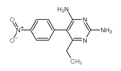 6-乙基-5-(4-硝基苯基)-2,4-嘧啶二胺结构式