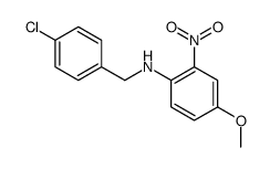 N-[(4-chlorophenyl)methyl]-4-methoxy-2-nitroaniline Structure