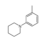 PIPERIDINE, 1-(3-METHYLPHENYL)- Structure