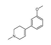 1-methyl-4-(3-methoxyphenyl)-1,2,3,6-tetrahydropyridine Structure