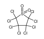 octachlorotetrahydrothiophene 1,1-dioxide结构式