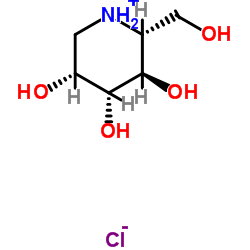 1-Deoxymannojirimycin hydrochloride Structure