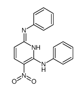 3-nitro-2-N,6-N-diphenylpyridine-2,6-diamine结构式