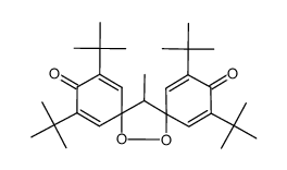 2,4,10,12-tetra-t-butyl-7-methyl-14,15-dioxadispiro[5,1,5,2]-pentadeca-1,4,9,12-tetraene-3,11-dione结构式
