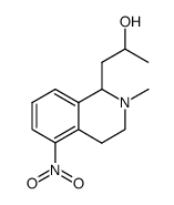 1,2,3,4-tetrahydro-1-[2-hydroxypropyl]-2-methyl-5-nitroisoquinoline结构式