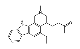 4-(3-oxobutyl)-5-ethyl-1,2,3,4-tetrahydro-2-methyl-11H-pyrido[3,4-a]carbazole Structure