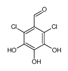 2,6-dichloro-3,4,5-trihydroxybenzaldehyde Structure