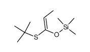 (E)-1-(tert-butylthio)-1-trimethylsilyloxyprop-1-ene Structure