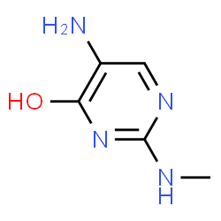 4(1H)-Pyrimidinone, 5-amino-2-(methylamino)- (9CI) Structure