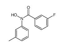 3-fluoro-N-hydroxy-N-(3-methylphenyl)benzamide结构式