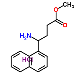METHYL 4-AMINO-4-NAPHTHALEN-1-YL-BUTYRATE HYDROCHLORIDE Structure