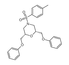 (2S,6R)-2,6-Bis-phenoxymethyl-4-(toluene-4-sulfonyl)-morpholine Structure